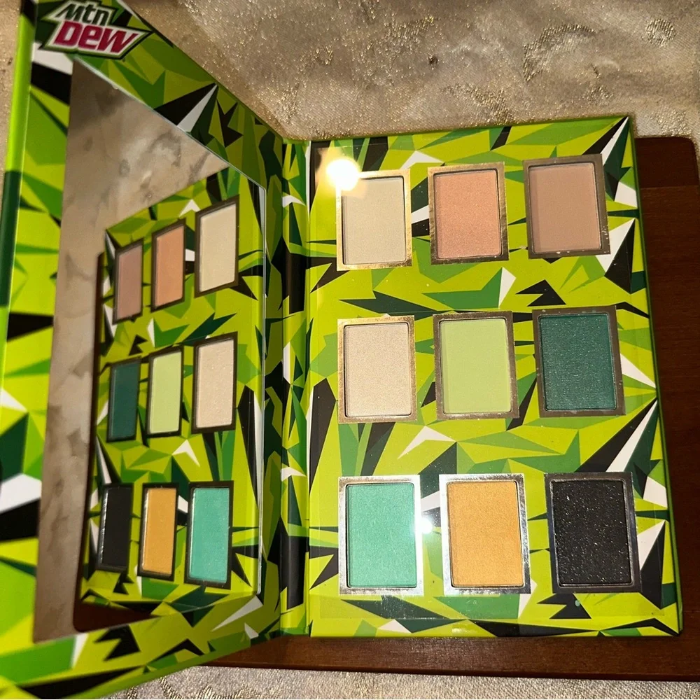 Mountain Dew Eyeshadow Palette 9 colors NWT